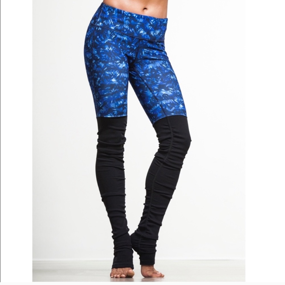 ALO Goddess Ribbed Leggings Kaleidoscope/Black